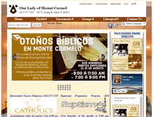 Tablet Screenshot of ourladymtcarmel.net